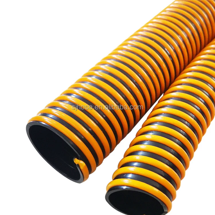 Excellent Quality Wear Resistant Corrugated PVC Flexible Corrugated Helix Sand Suction Grit Hose Pipe Manufacturer