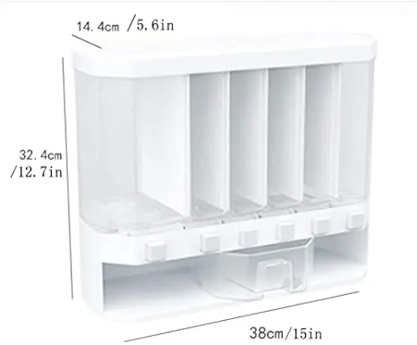 Food Storage Box 2021 top Plastic cereal Dispenser Storage Box Kitchen Food Grain Rice Container