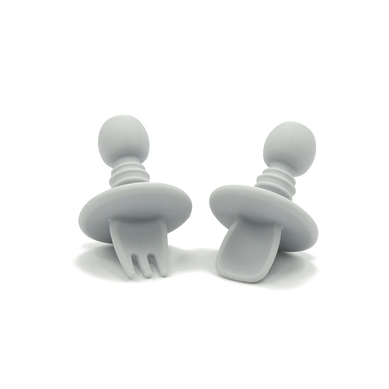 100% Food Grade Soft and Flexible Feeding Utensil Silicone Baby Spoons