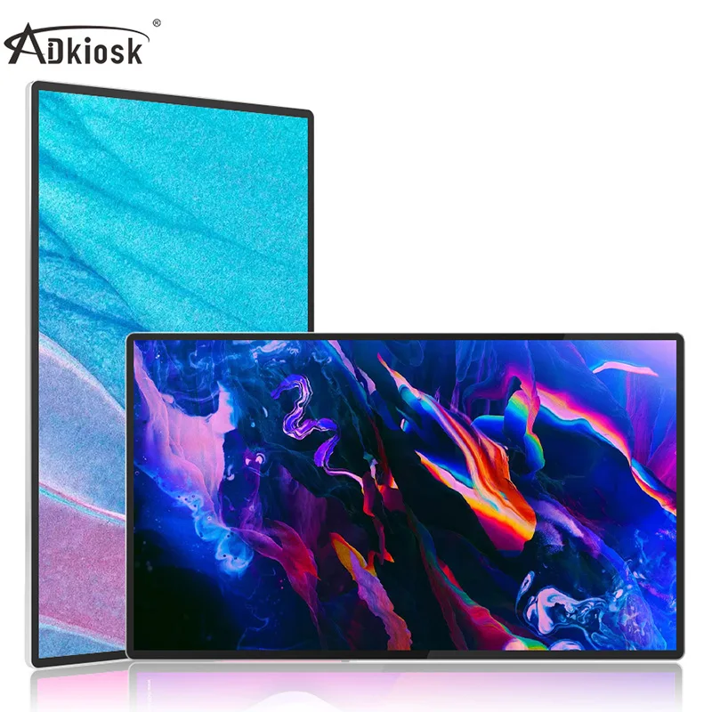 18.5 inch super big screen multi touch android 5.1 wall mounted advertising player digital signage