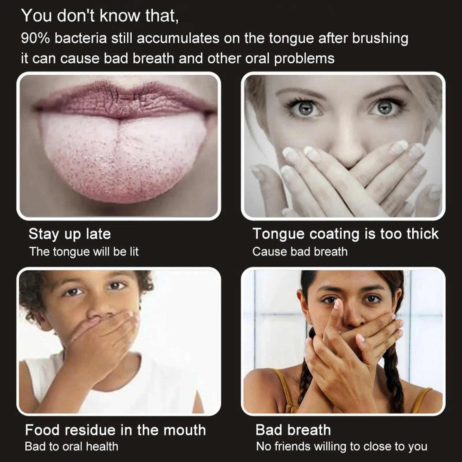 Metal Tongue Scrapper Custom Logo Stainless Steel Tongue Cleaner Scraper for Adults