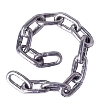 Korean Standard 6mm 8mm Stainless Steel Link Chain Long Short Link Chain with Zinc Galvanized Welded Structure Alloy Material