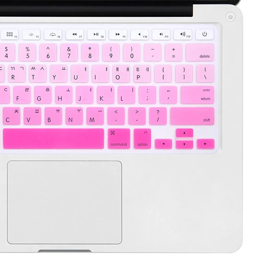 Soft for Macbook Pro 13/15 2007 A1502 A1398 Korean US Keyboard Cover Silicon For Macbook Air 13 A1466 A1369 Korean Keyboard Skin