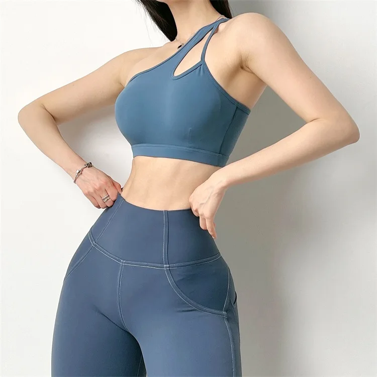 
 Женский жилет для йоги с логотипом на заказ, интегрированный спортивный бюстгальтер с нагрудной подушкой, женское противоударное тонкое нижнее белье для бега, лето  