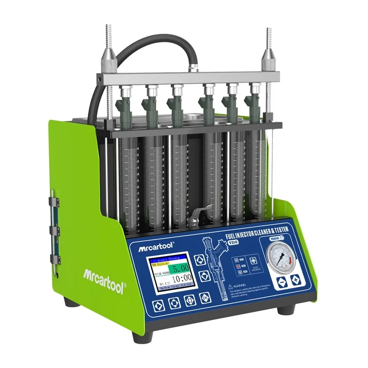 MRCARTOOL V310 Car GDI Fuel Injector Tester Cleaning Machine 6 Cylinders Fuel Injector Tester 110V 220V Cleaning Diagnostic Tool
