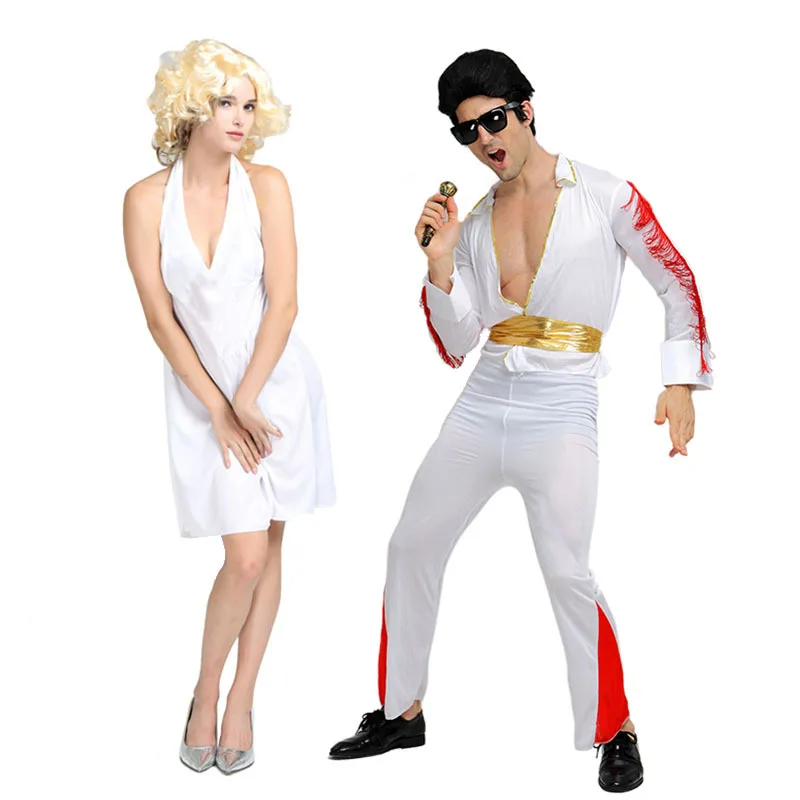 Halloween Costume Party Clothing Singer White Clothing Adult Rock Roll Costume YTHC-004