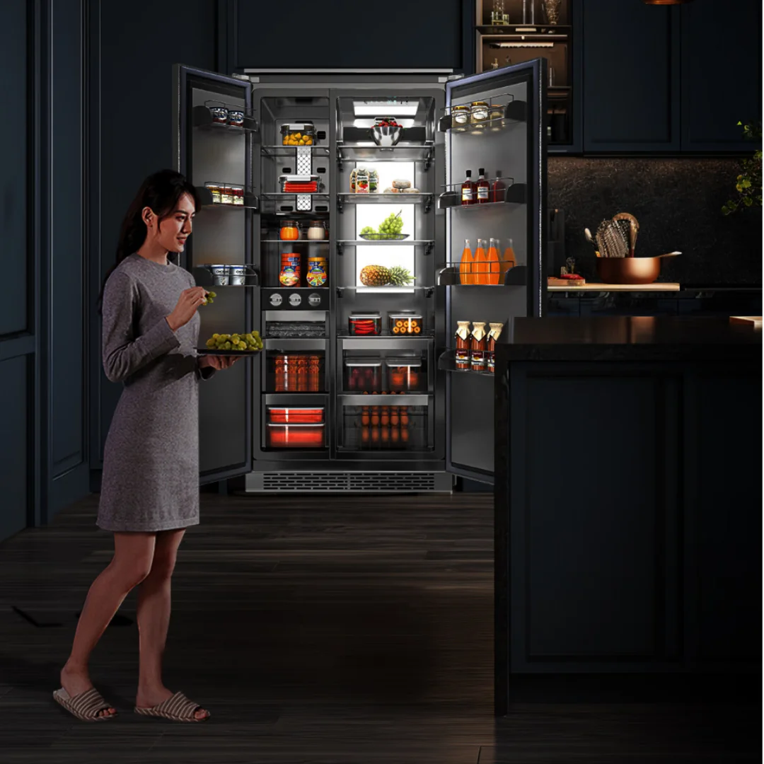 Artaus RK188 455L Home Refrigerator No Frost A+ A++ Bottom Freezer Double Door Fridge With built in design