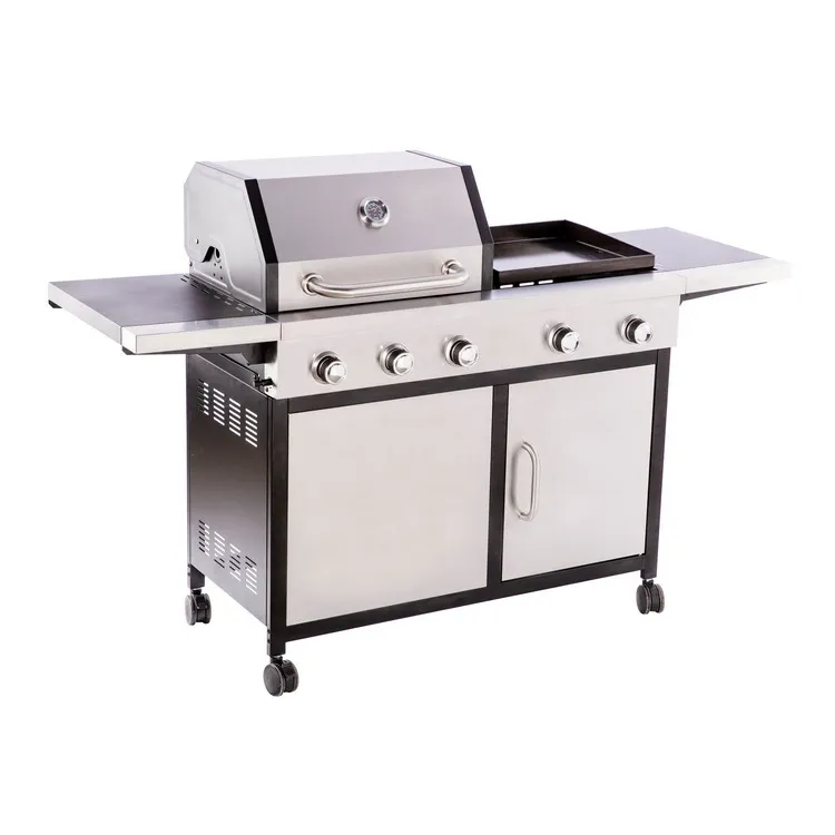 Komenjoy J003 новый открытый садовый комбинированный 3 горелки газовый гриль для барбекю и 2 горелки газовый гриль для гриля барбекю + коммерческий гриль
