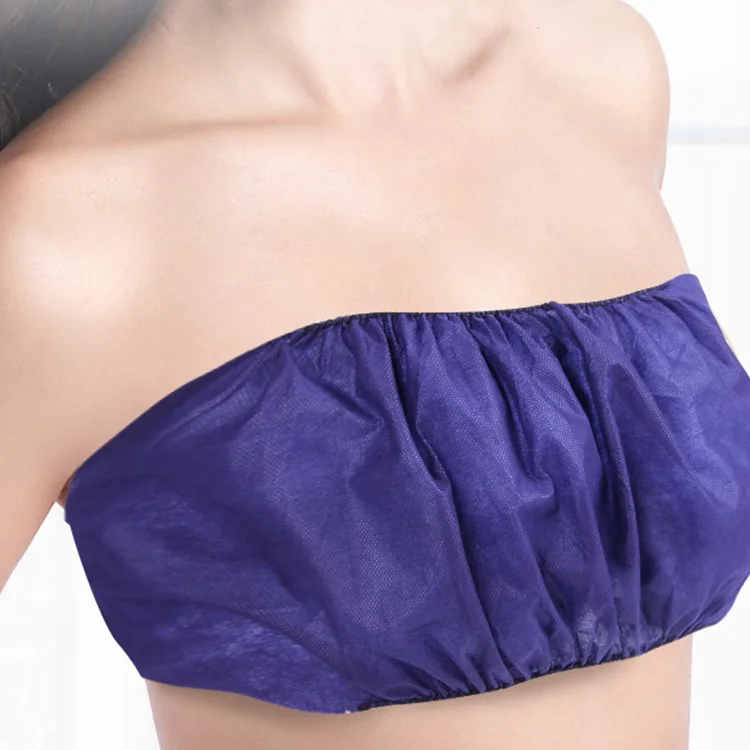 Wholesale Lady Massage Spa Hospital Postpartum Maternity Period Mesh Paper Disposable Bra and Bikini Thong Panties Set