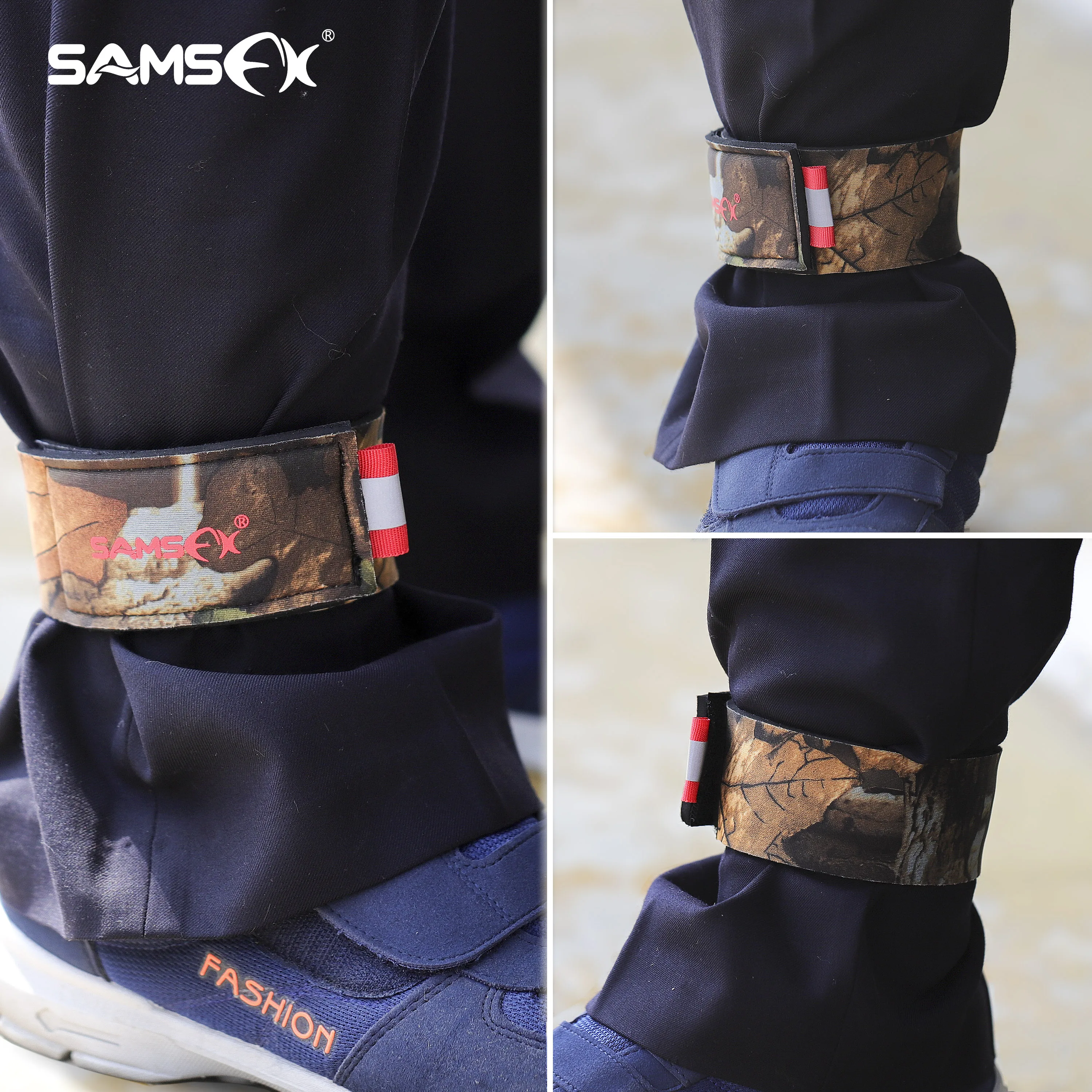 SAMSFX Neoprene Ankle Pant Garters Reusable Straps 2 inch Wide for Fly Fishing Waders Riding 1Pair