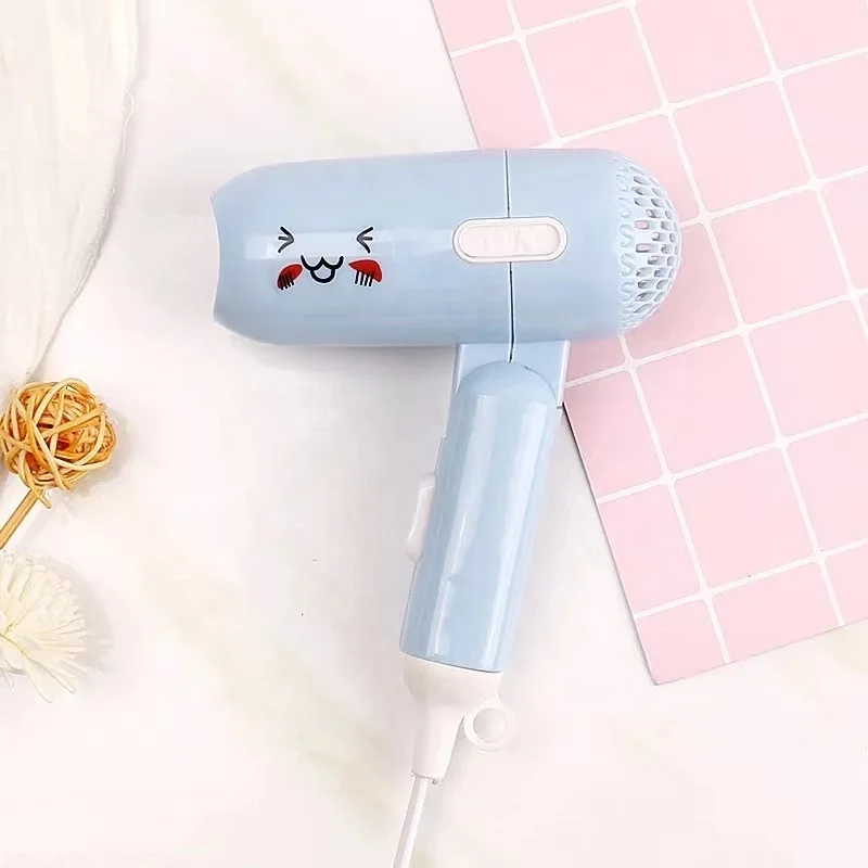 Hot Sales Cartoon Hair Blow Foldable Household Portable Hair Blower Cute Mini Hair Dryer