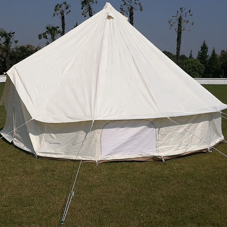 DANCHEL OUTDOOR 4M diameter Bell Tent 4-Season Large Outdoor camping Tents White Color Oxford Bell Tents Manufacturers Direct