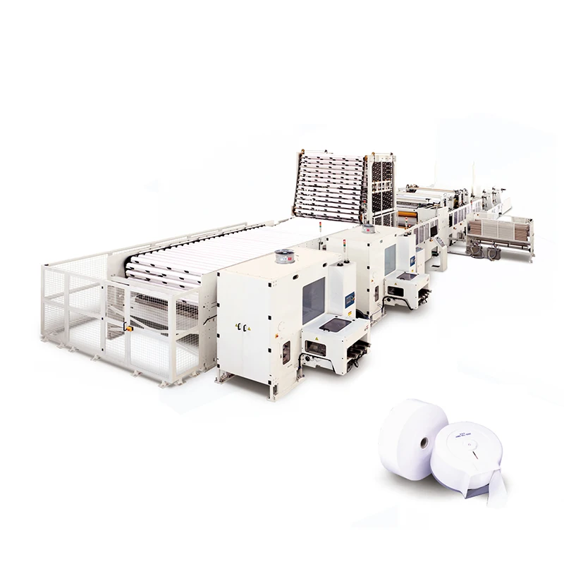 Small Automatic Toilet Tissue Paper Production Line Fully Or Semi-Paper Making Machine Paper Rewinding Cutting Packing Machine