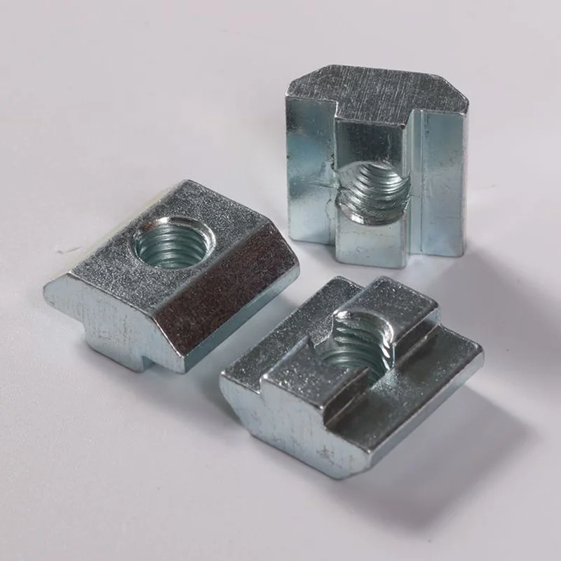 Custom M4 M5 T Slot Nut Forging Carbon Steel Sliding Nut for 2020 Aluminum Profile