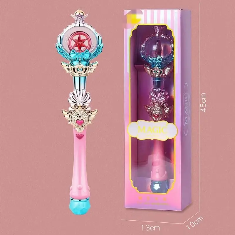 2024 Hot Selling Children Christmas Gift Fairy Wand Toy Magic Toy With Musical and Light Luminous Magic Stick Toy Princess