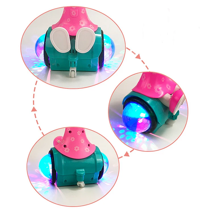 Wholesale Funny Cartoon Rotating Baby Electric Lighting Music Girls Dance Dancing Toys For Kids