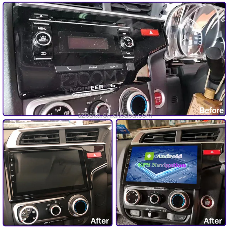 Для Honda Fit Jazz RHD 2013-2018 Android Автомагнитола мультимедийный видеоплеер GPS навигация 2DIN Wi-Fi 4G RDS автомобиль