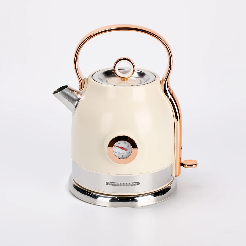 Popular electric 1.7L double wall water kettle for home hotel office use stainless steel kettle