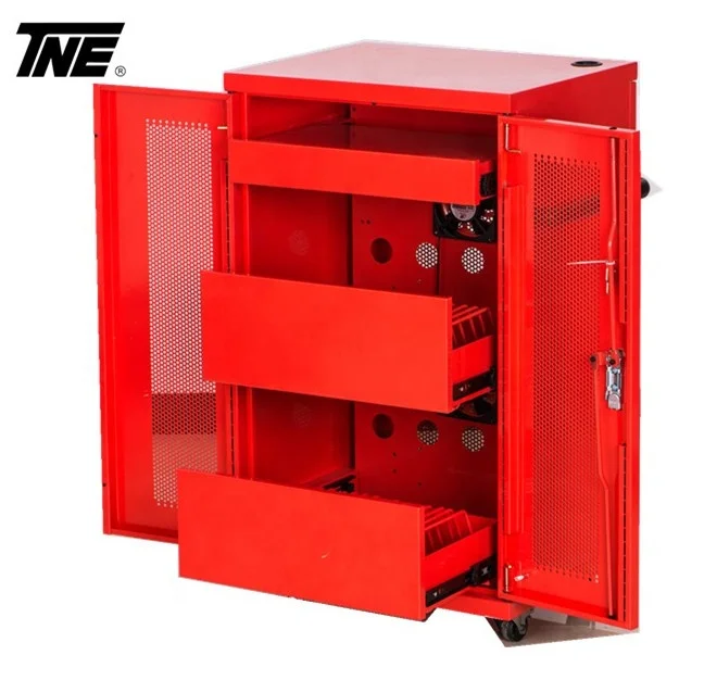 Professional 19inch 40 port charging trolley Iaptop charging cabinet SPCC charging cart