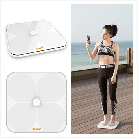 
Wifi Smart Connected Body Fat Bathroom Scale / Backlit LED ITO Conductive Surface Technology / health balance 
