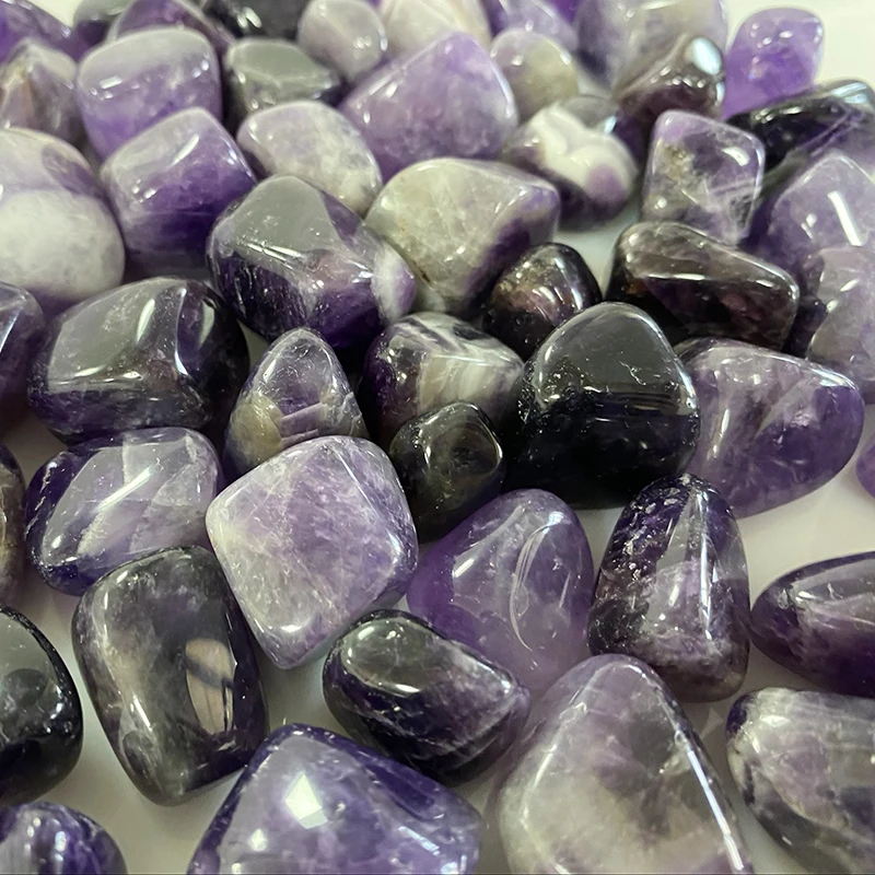 custom 2cm gems blocks cube tumbled crystals stone gemstone polished amethyst cube tumble