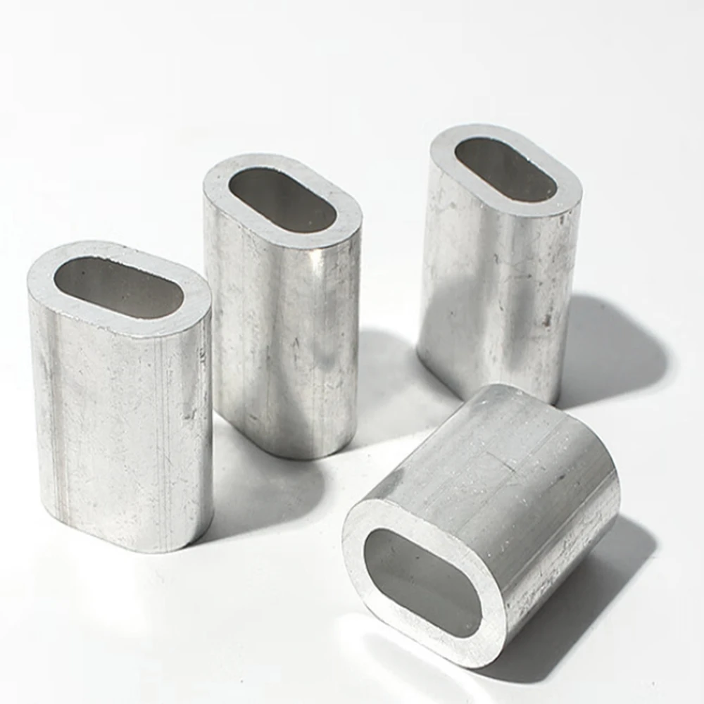 Factory Supply Products Din3093 Aluminum Ferrule/Aluminum Oval Sleeve/Stainless Steel Wire Rope Clamp