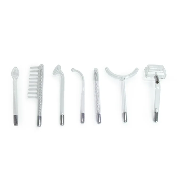 High Frequency 7 in 1 Electrotherapy Ozone Comb Handheld Purple Light Beauty Instrument