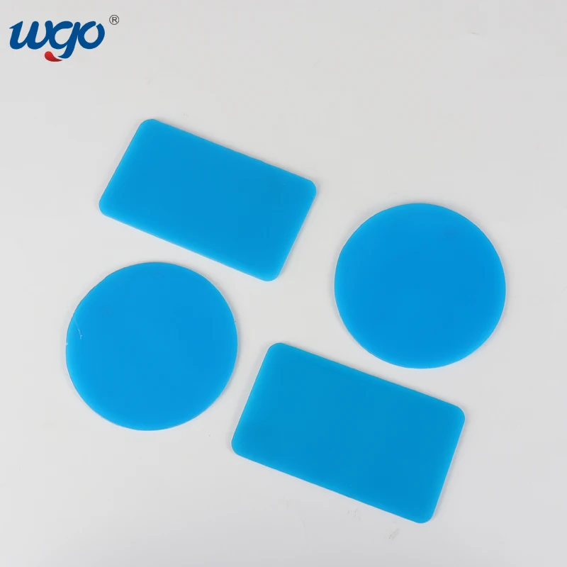 WGO Double-sided Repositional Adhesion Self Adhesive Restickable Gel Pads with PET Super Sticky Die-cuts Adhesive Pads