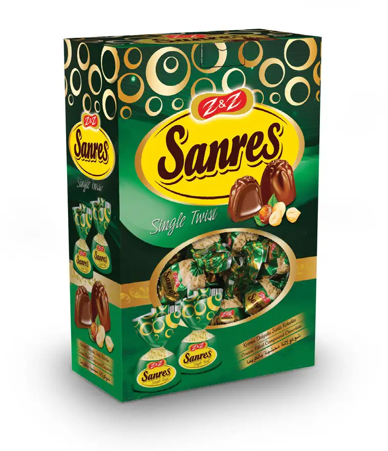 China Chocolate  China Factory Eco-friendly Customized Simple Cream Filled Chocolate in 2 kg box