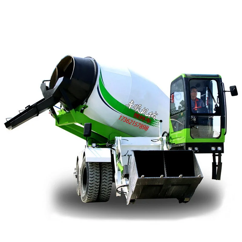 Concrete Drum Mixer with Pump 2m3