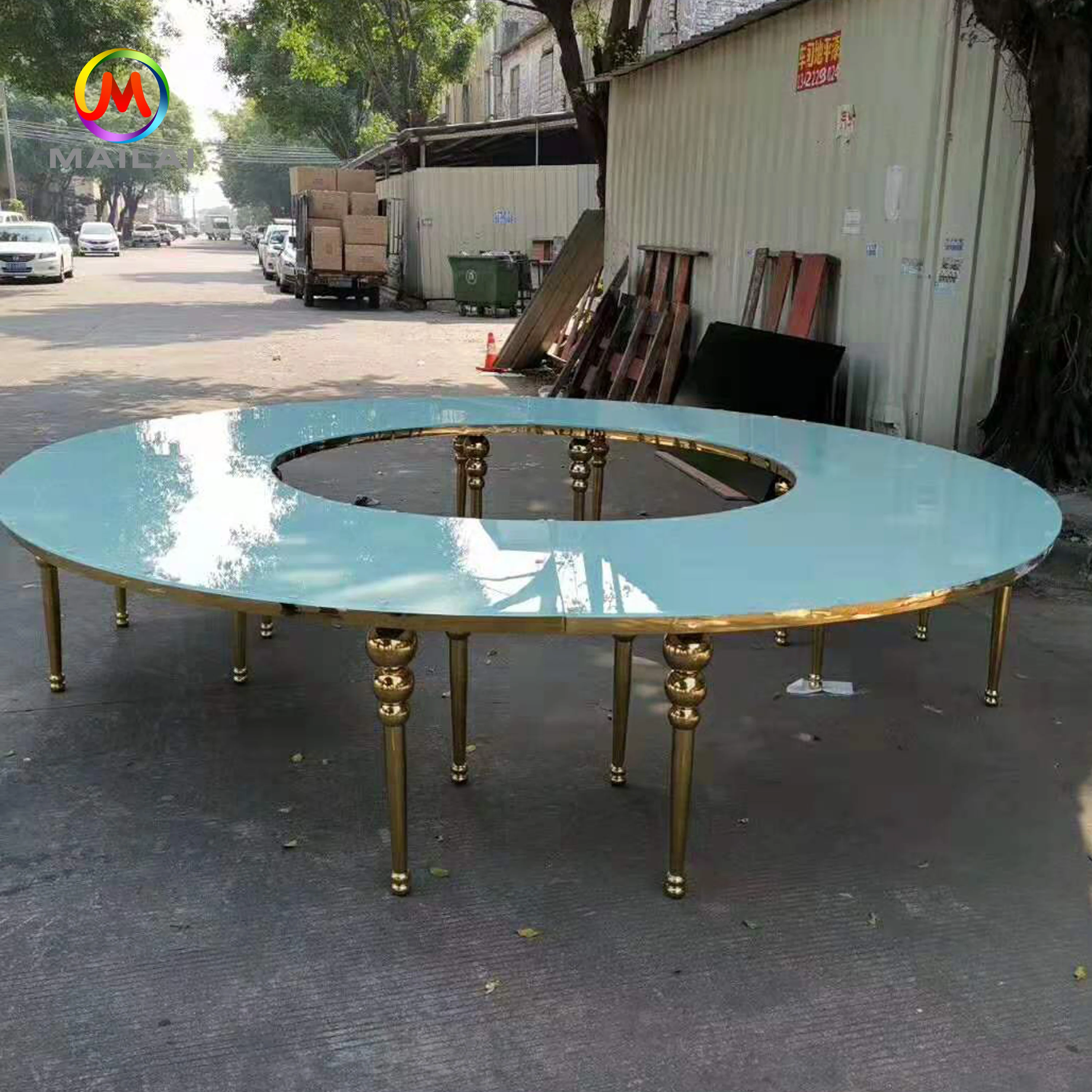 
Wedding Stainless Steel Dining Bride Cake Table Designs For Sale 