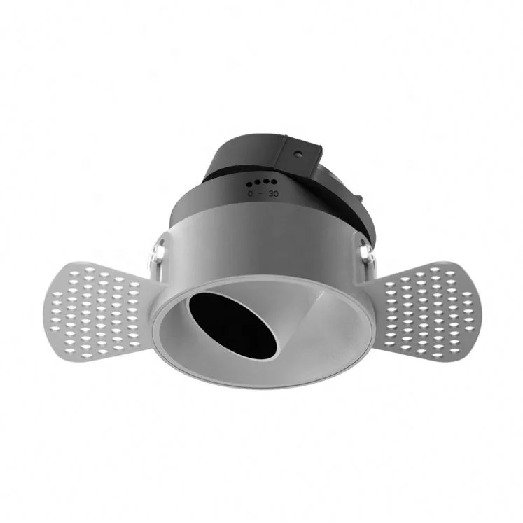 Nano Powder Spraying Spray Paint Electroplating Borderless Aluminum Adc12 Led Spotlight