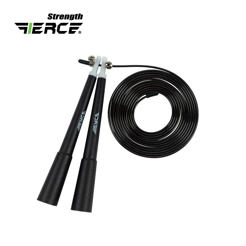FIERCE PP Handle PVC Coated Steel Wire Entry Level Speed Rope