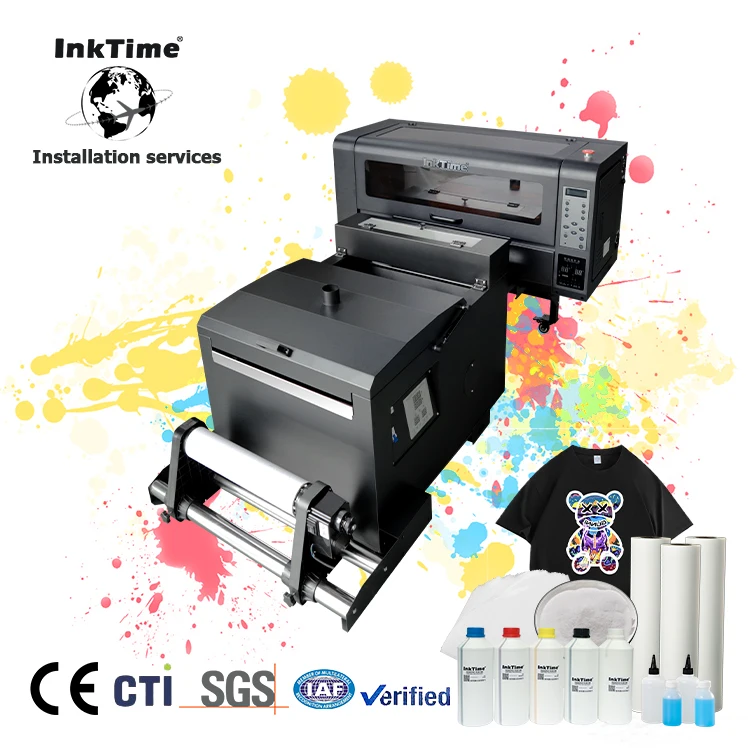 High Speed dtf Pro All-in-one printer 40cm Clothes dtf Inkjet printer Pet Film Industrial dtf printer A2 A3