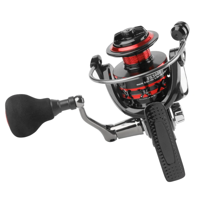 Best Sell Metal Red Black Spinning Wheel For Deep Sea Fishing Carp Spinning Reels