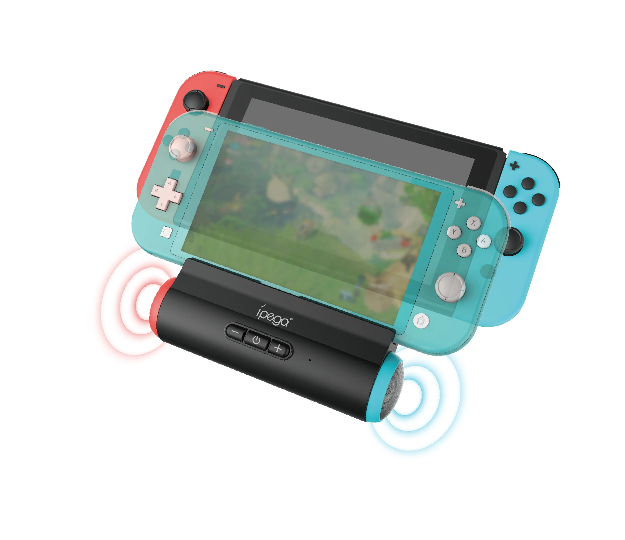 
iPega PG-9171 Charging Station With Speaker Hold Stand Base For Nintendo Switch / Switch Lite Console Charger Dock 