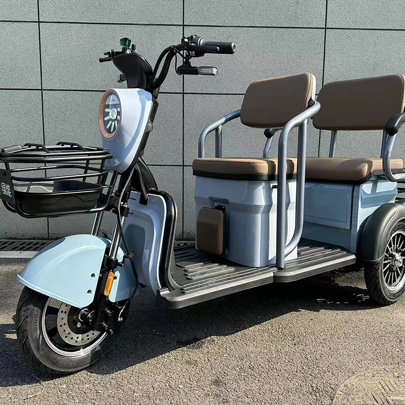 Lvneng New Style Motorcycle C5-2 Fashion Design Electric Three Wheeler Moped High Speed  LED Lights Suspension Tricycle