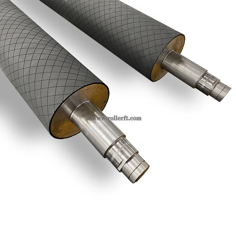 precision polyurethane pu rubber coated laminating roller for equipment