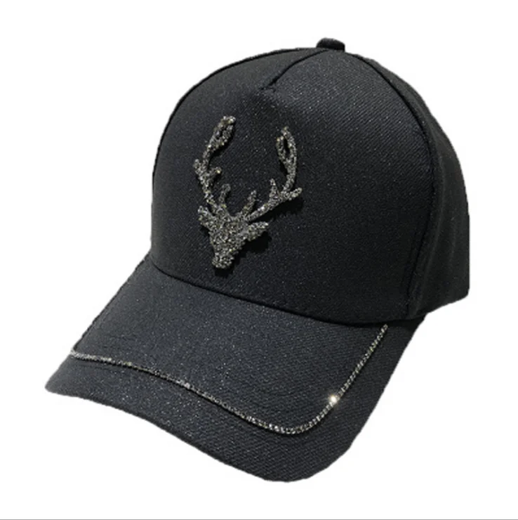 
Korea fawn rhinestone baseball cap spring and summer girly baseball caps all-match chic cute baseball cap 