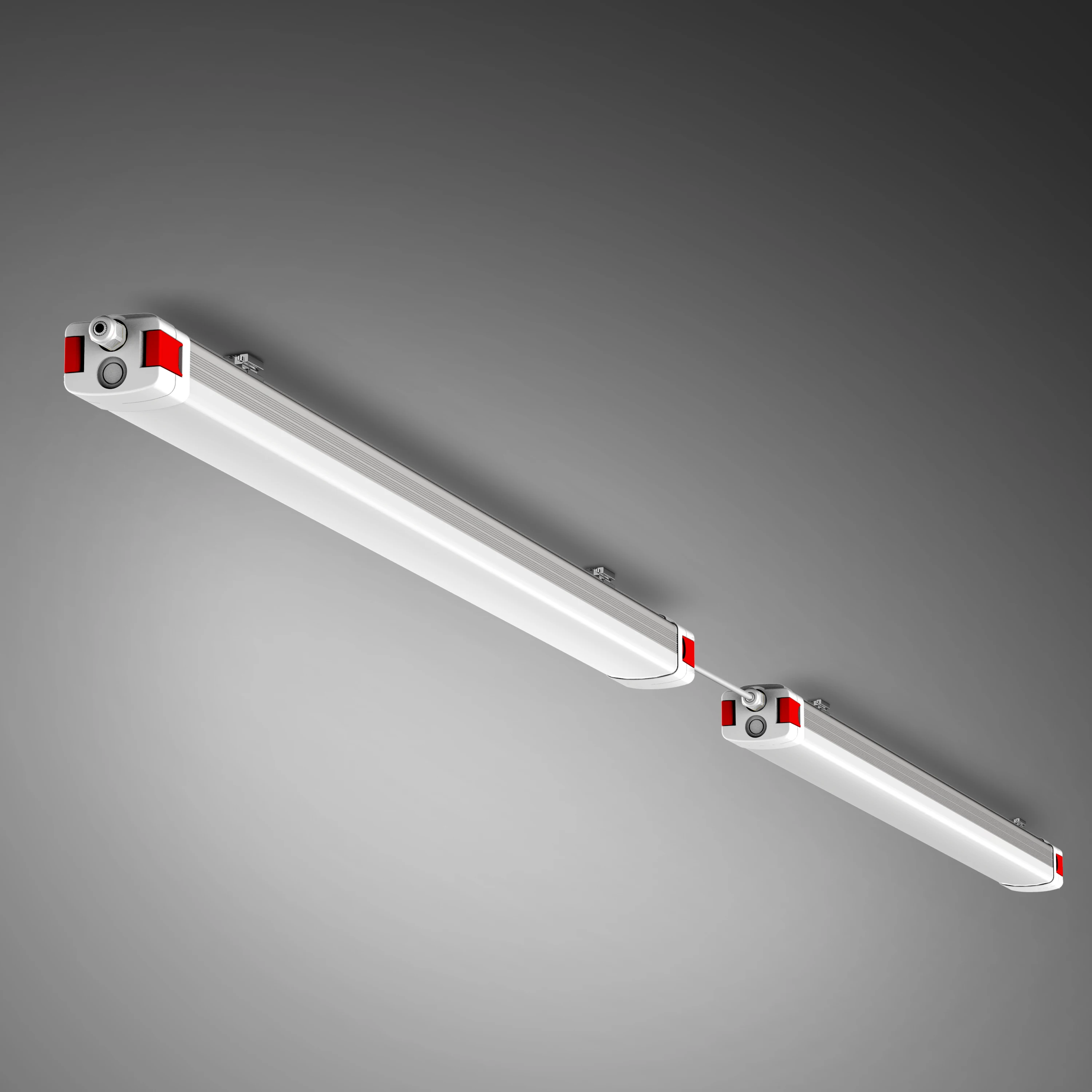 
150cm 60w led tri-proof light Colour Temperature and Wattage selectable sensor emergency 