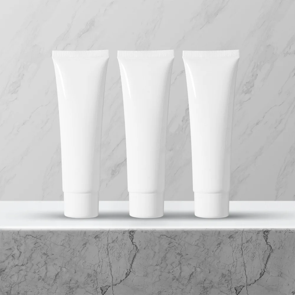 Изготовленный на заказ черный белый Сжимаемый Пустой Крем для рук лосьон мягкая пластиковая трубка косметических тюбиков упаковочный производитель 200 мл