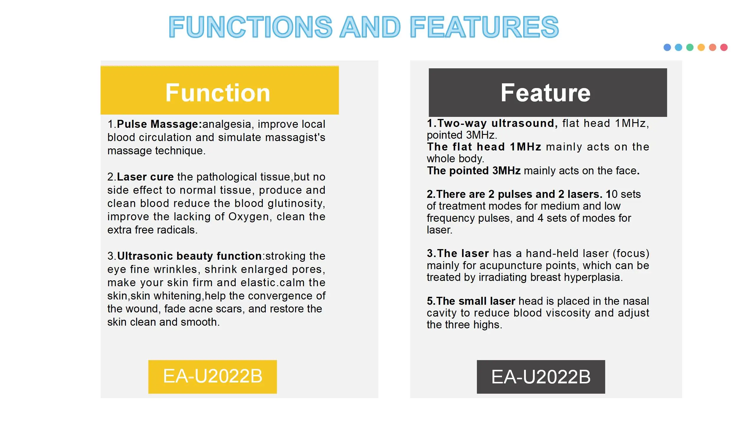 Double Channel Pain Relieve Ultrasound Therapy Machine  Ultrasound Machine For Arthritis Physical Therapy Body Massager