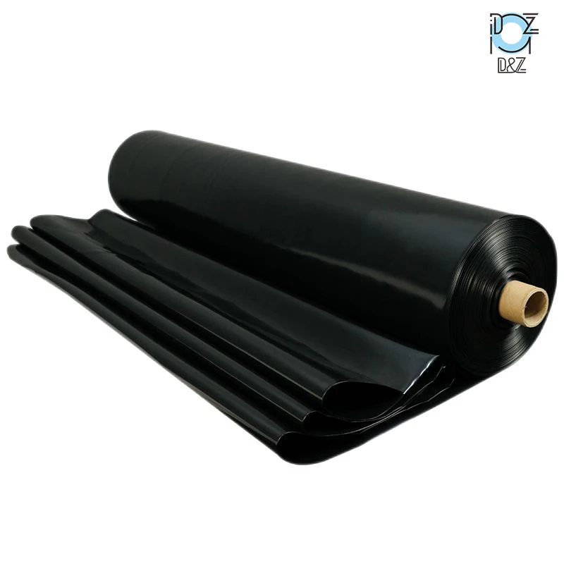 100% new material black Plastic agricultural mulch film silver black White mulch film