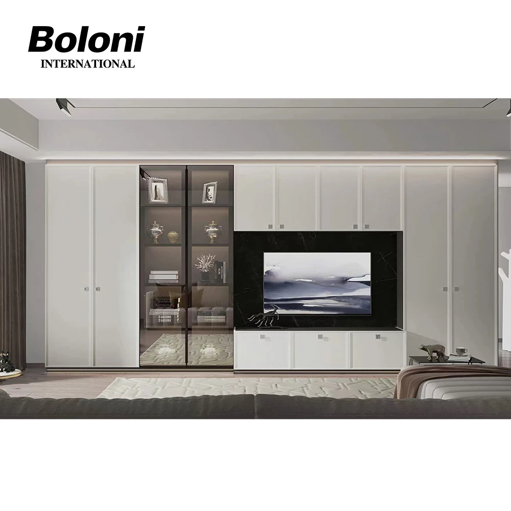 Boloni safe locker inside easy assembly bedroom wardrobe and computer desk