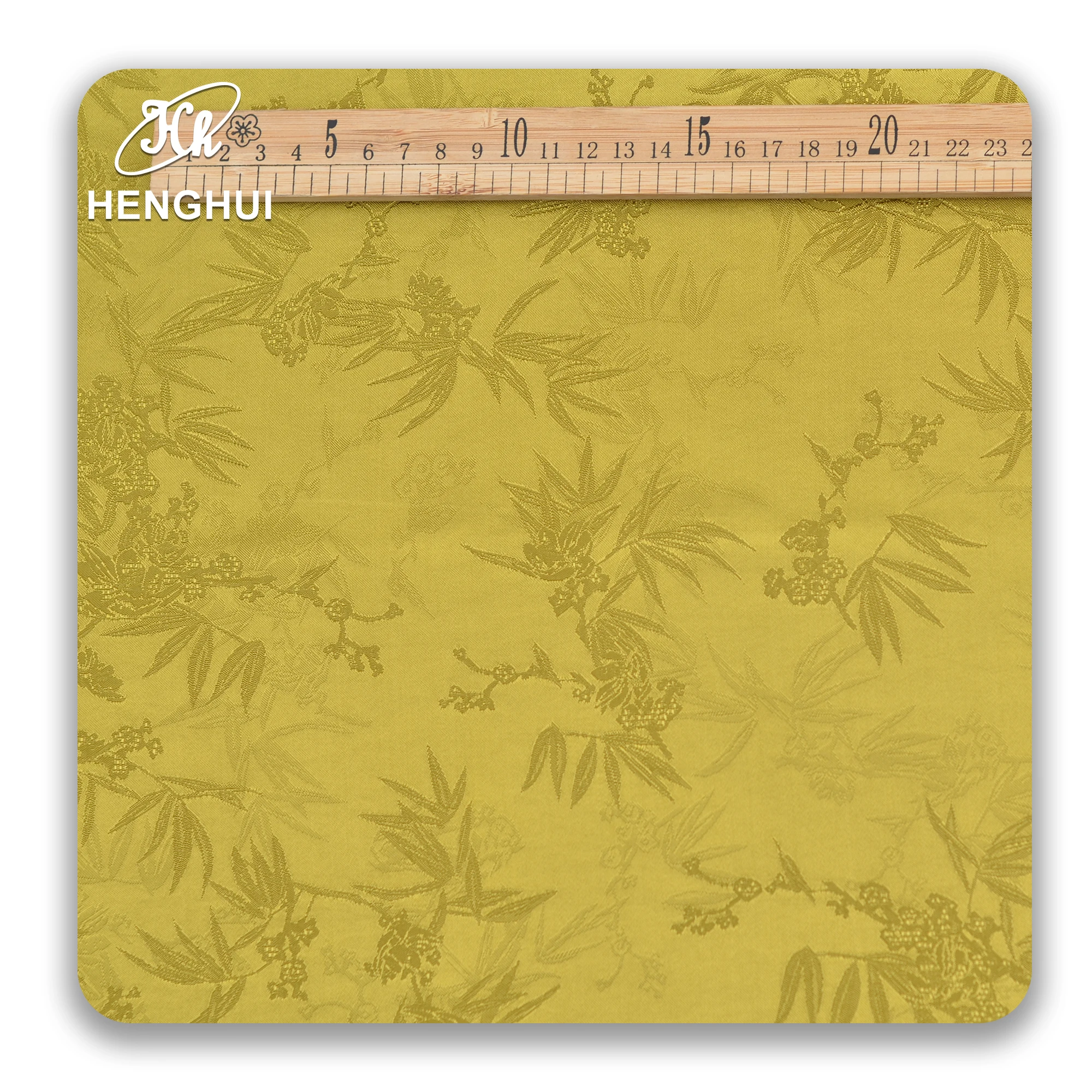 Bamboo dry and strong human silk dark jacquard fabric 165g imitation silk light jacquard satin dress cheongsam fabric