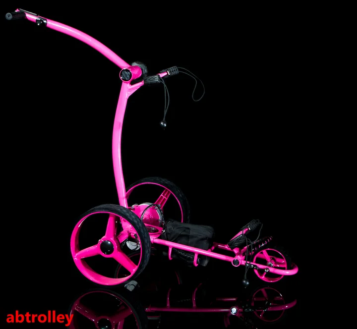 
Perfect design motorized golf trolley with German small motors electric golf pull cart 