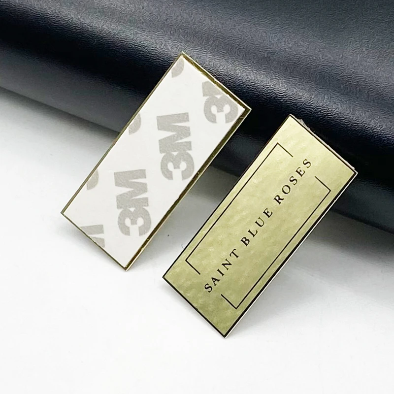 Custom metal logo plate for handbags/wallet/brand logo metal label tag