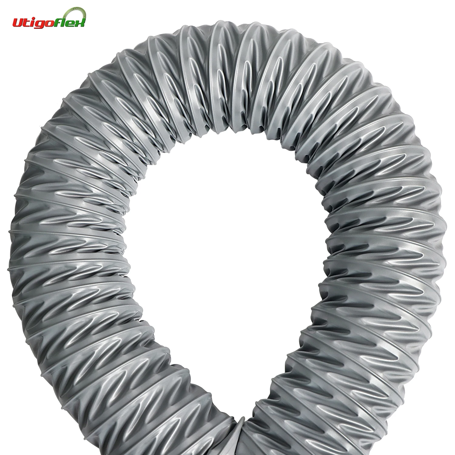 Flexible PVC Coated Polyester Fabric Heat Retardant Air Duct Pipe Hose