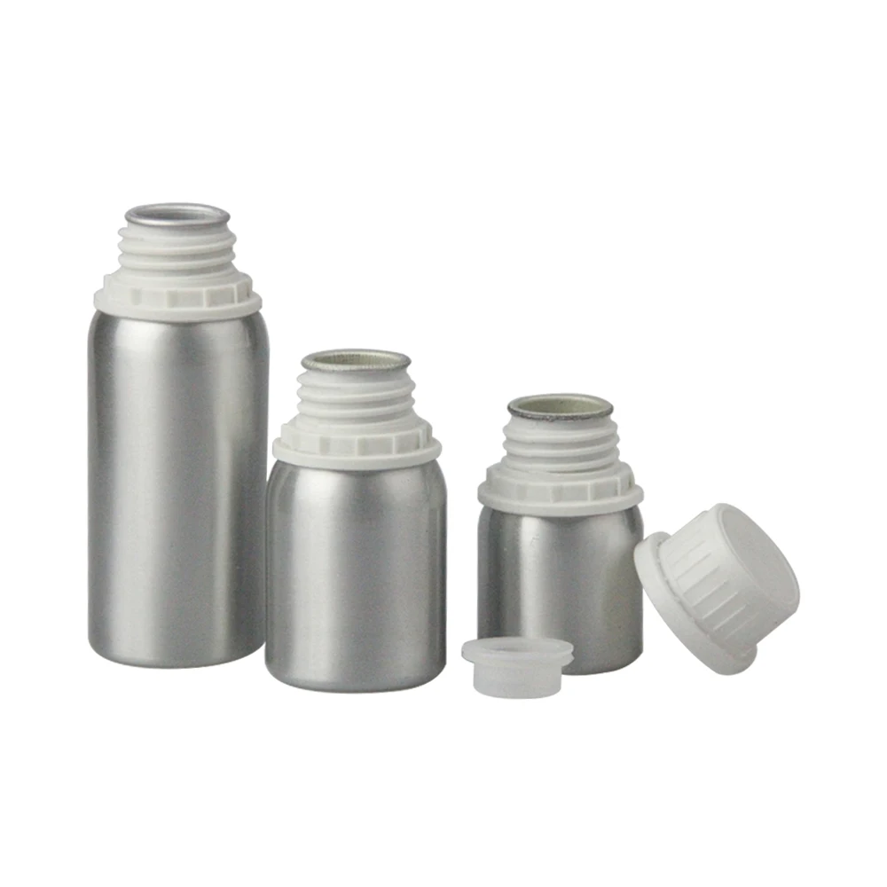 15 30 50 ml 80 100 120 ml 150 250 metal aluminum bottle with metal lid for Cosmetic Oil