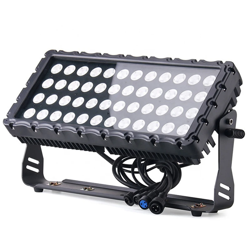 48*10W 48x10w Outdoor IP65 Waterproof 4in1 Rgbw Led Flood Light City Color Light Washer Lights For Building
